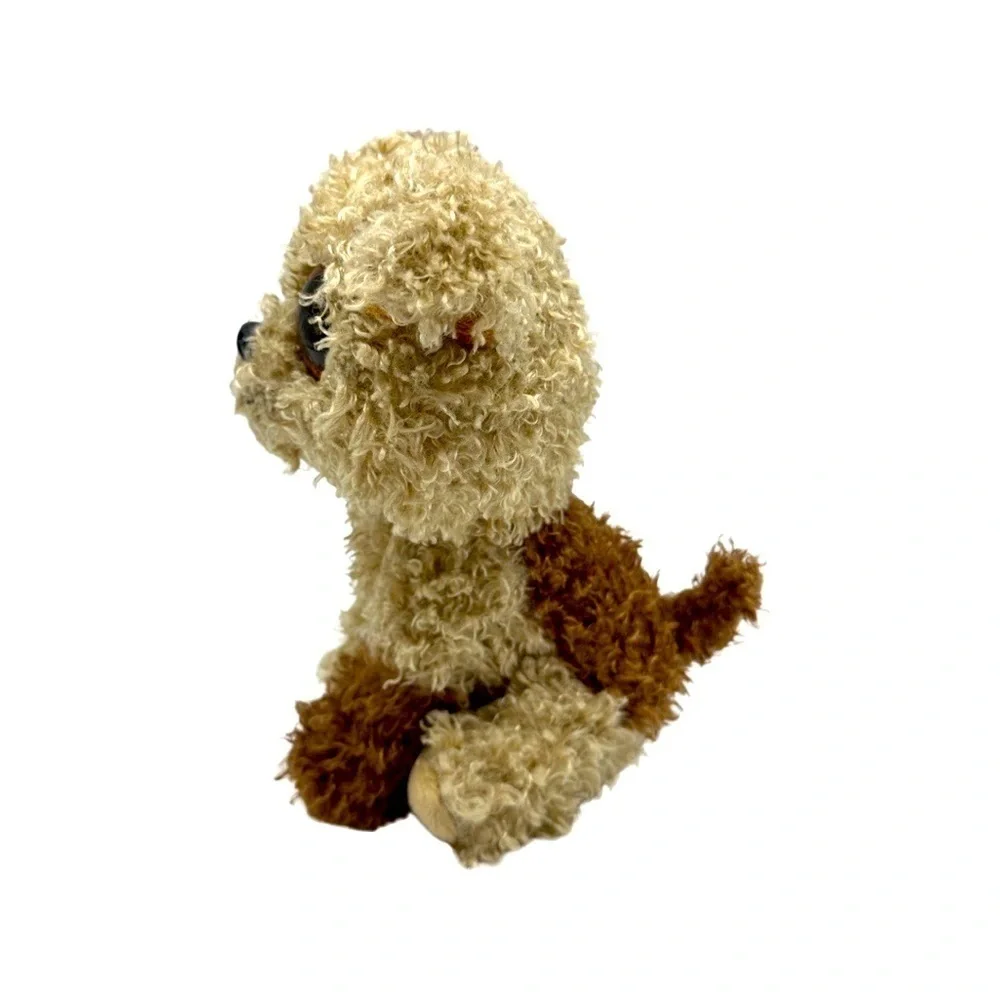 TY Beanie Boos ROOTBEER the Brown‎ Dog Glitter Eyes Regular 6”